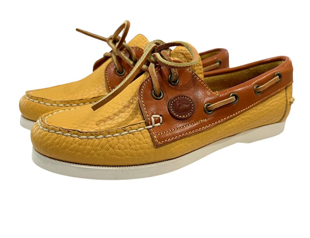 Dooney & Bourke Women's All Weather Boat Shoes  Size US 7  Gold / Brown